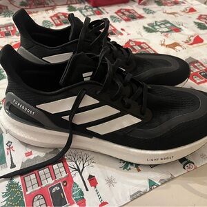 Adidas Pureboost 5 Running Shoes Sneakers Core Black/Cloud White Mens size 11